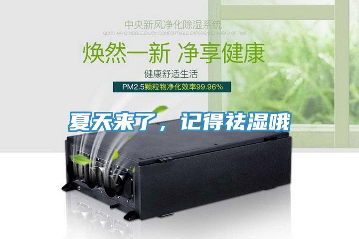夏天來了，記得祛濕哦