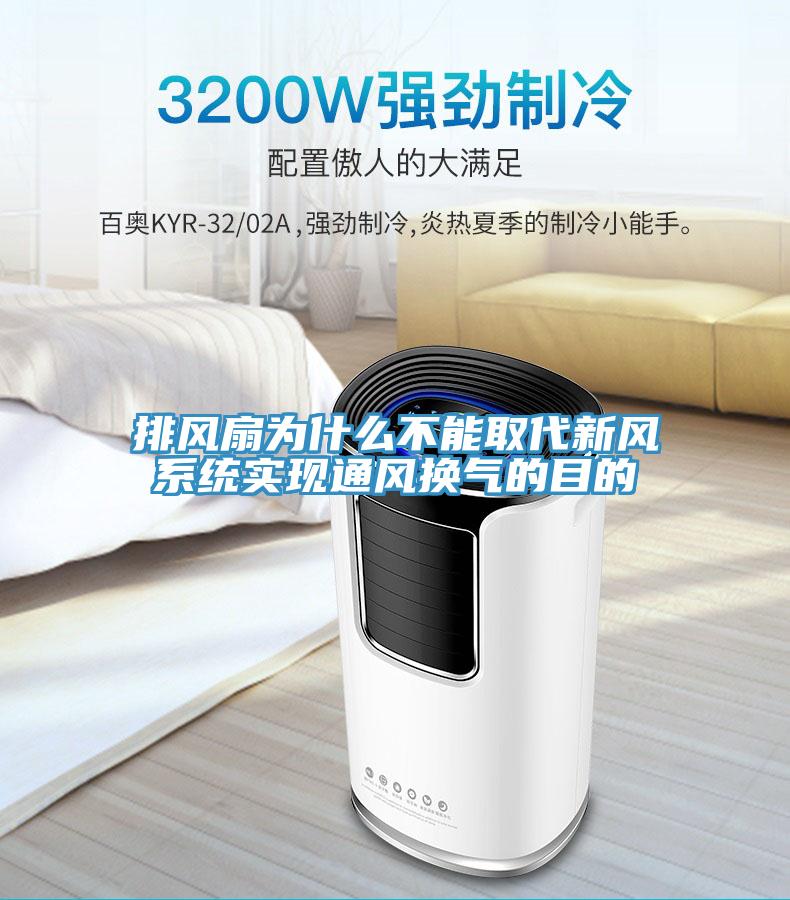 排風(fēng)扇為什么不能取代新風(fēng)系統(tǒng)實現(xiàn)通風(fēng)換氣的目的