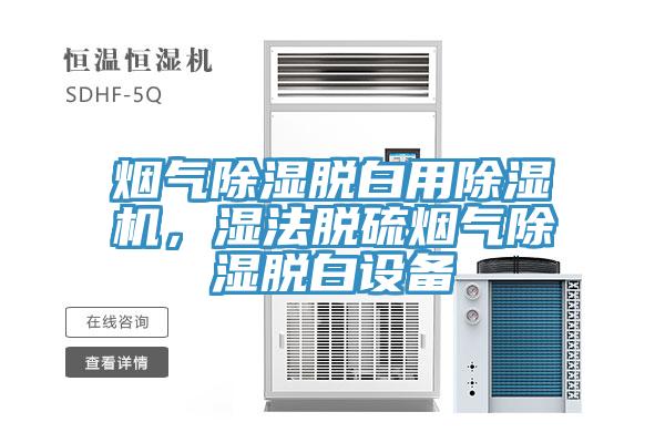 煙氣除濕脫白用除濕機，濕法脫硫煙氣除濕脫白設備