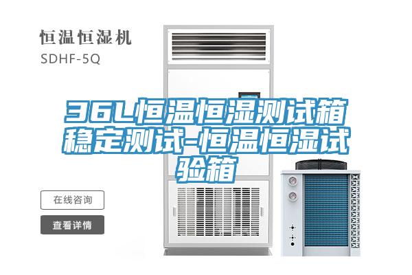 36L恒溫恒濕測試箱穩(wěn)定測試-恒溫恒濕試驗(yàn)箱
