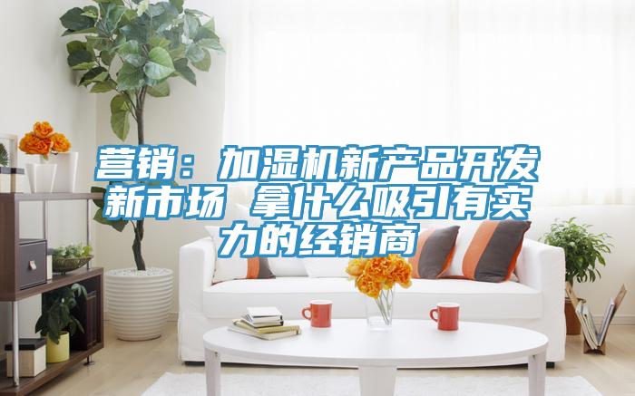 營(yíng)銷(xiāo)：加濕機(jī)新產(chǎn)品開(kāi)發(fā)新市場(chǎng) 拿什么吸引有實(shí)力的經(jīng)銷(xiāo)商