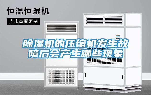 除濕機的壓縮機發(fā)生故障后會產(chǎn)生哪些現(xiàn)象