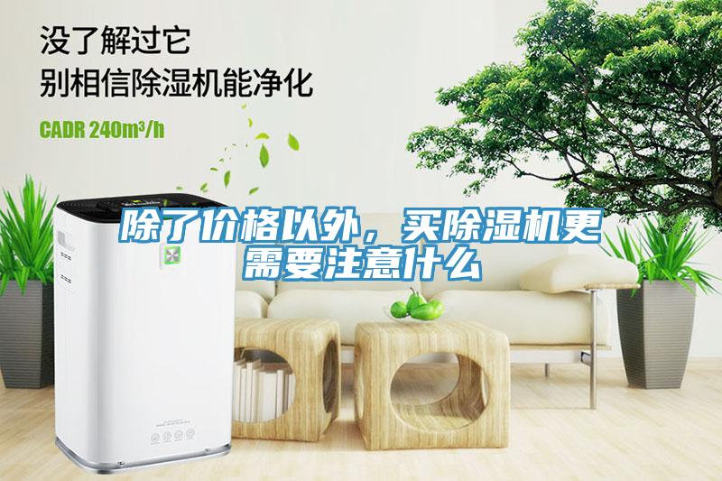 除了價格以外，買除濕機更需要注意什么