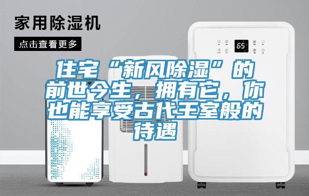 住宅“新風(fēng)除濕”的前世今生，擁有它，你也能享受古代王室般的待遇