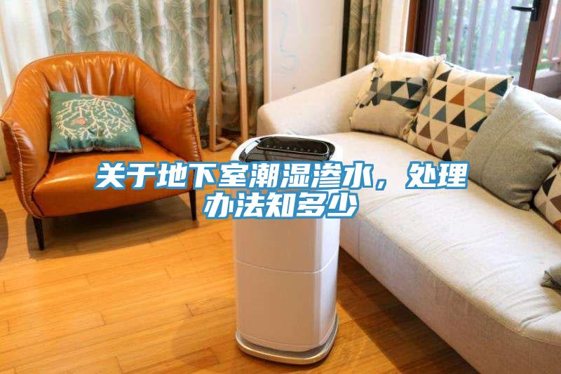 關(guān)于地下室潮濕滲水，處理辦法知多少