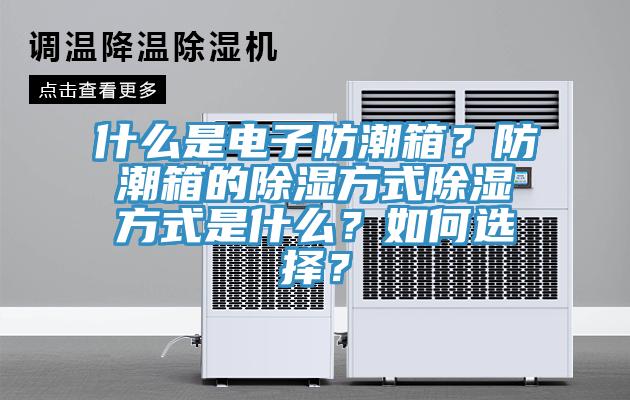 什么是電子防潮箱？防潮箱的除濕方式除濕方式是什么？如何選擇？