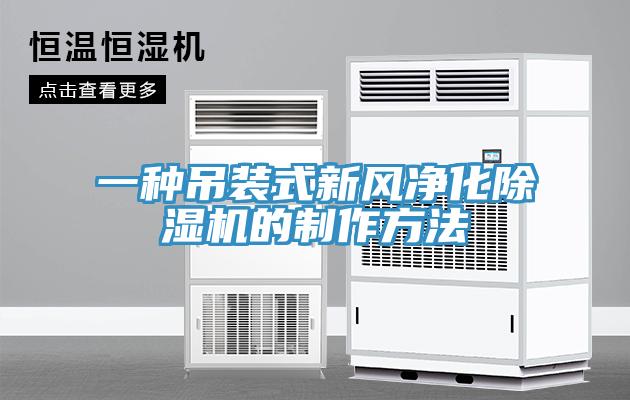 一種吊裝式新風(fēng)凈化除濕機的制作方法
