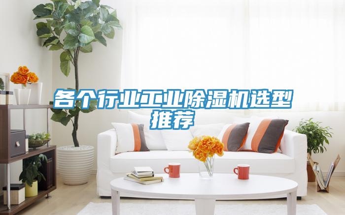 各個(gè)行業(yè)工業(yè)除濕機(jī)選型推薦