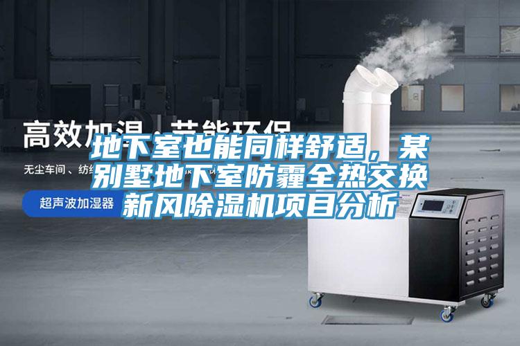 地下室也能同樣舒適，某別墅地下室防霾全熱交換新風(fēng)除濕機項目分析