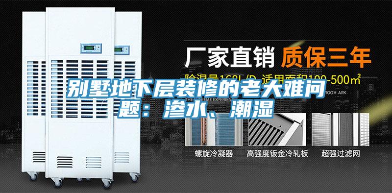 別墅地下層裝修的老大難問(wèn)題：滲水、潮濕