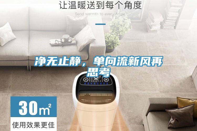 凈無止靜，單向流新風再思考