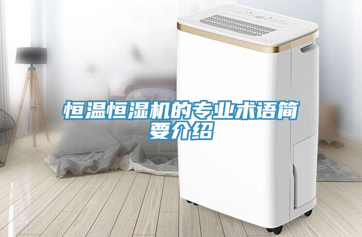 恒溫恒濕機(jī)的專業(yè)術(shù)語簡要介紹