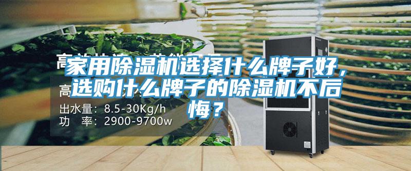 家用除濕機(jī)選擇什么牌子好，選購什么牌子的除濕機(jī)不后悔？