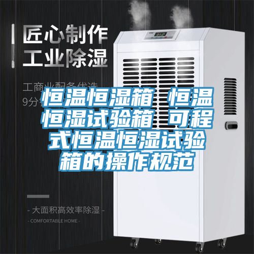 恒溫恒濕箱 恒溫恒濕試驗(yàn)箱 可程式恒溫恒濕試驗(yàn)箱的操作規(guī)范