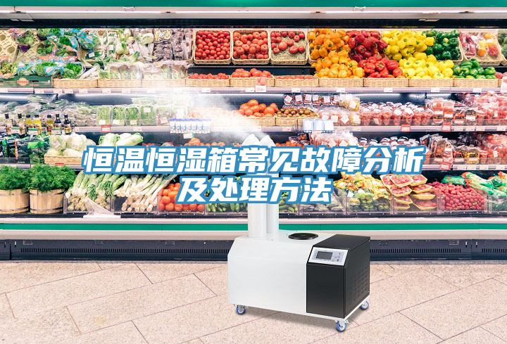 恒溫恒濕箱常見故障分析及處理方法