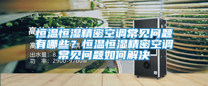 恒溫恒濕精密空調(diào)常見問題有哪些？恒溫恒濕精密空調(diào)常見問題如何解決