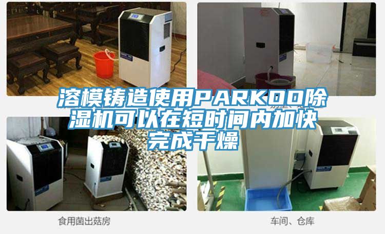 溶模鑄造使用PARKOO除濕機可以在短時間內(nèi)加快完成干燥