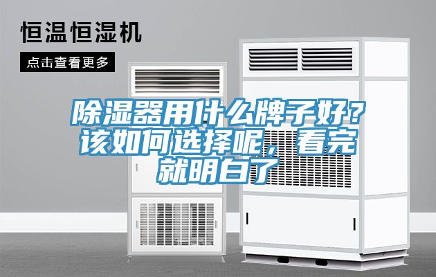 除濕器用什么牌子好？該如何選擇呢，看完就明白了