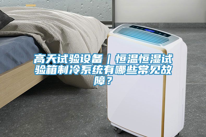 高天試驗設(shè)備｜恒溫恒濕試驗箱制冷系統(tǒng)有哪些常見故障？