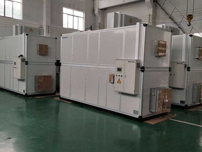 濟(jì)南銘威化工鋰電池鈷酸鋰零下40℃露點(diǎn)，三臺全新風(fēng)轉(zhuǎn)輪除濕機(jī)組